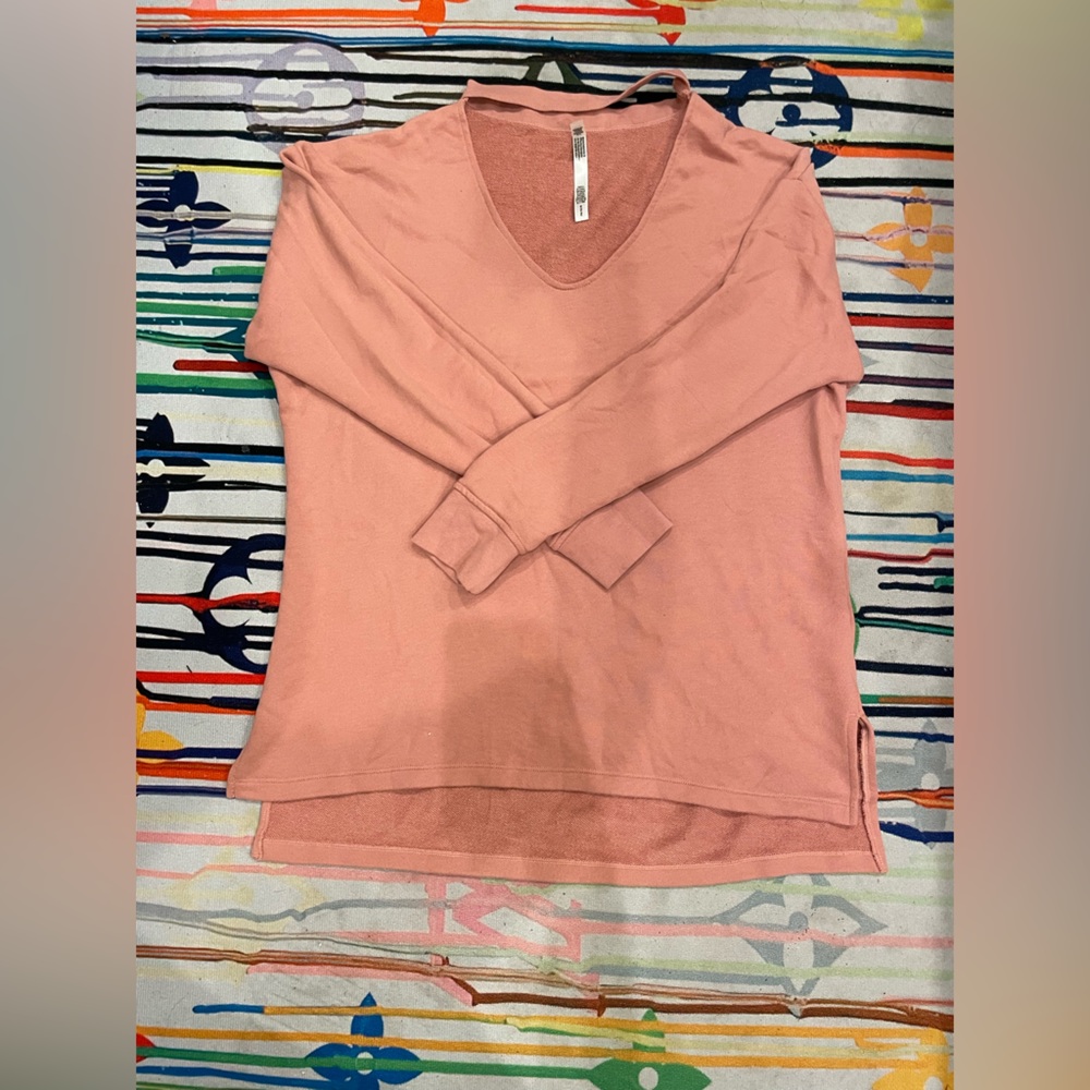 Victoria’s Secret Sport Rose Logo/ Choker Tunic Crew Pullover Sweatshirt VS